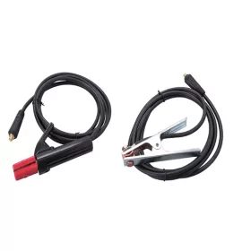   EXTOL INDUSTRIAL munkakábel elektródafogóval + földelőkábel csipesszel, 8796012 inverterhez, 200 A, 3 m, 25 mm2, MMA hegesztéshez