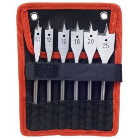   EXTOL PREMIUM központmaró klt. fához 6db; 10-12-16-18-20-25mm, 152mm hosszú, edzett szénacél, hatszög befogás, DIN3126