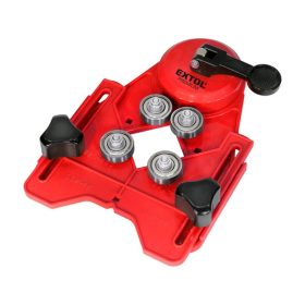   EXTOL PREMIUM fúróvezető sablon gyémánt körkivágókhoz, állítható: 4-83 mm, tapadókorongos