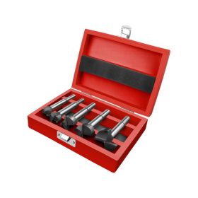   EXTOL PREMIUM pánthelymaró klt., átm.:15-20-25-30-35 mm, keményfém lapkás, befogás: 8 ill. 10 mm, hosszúság: 85mm, fa dobozban