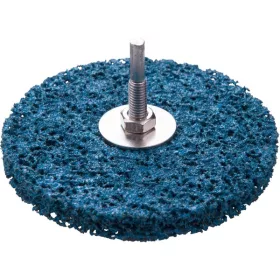   EXTOL PREMIUM csiszolókorong fúrógéphez ("csapos négertárcsa") 115mm, 15 mm vastagság, 6 mm befogás, nylon és szilícium-karbid