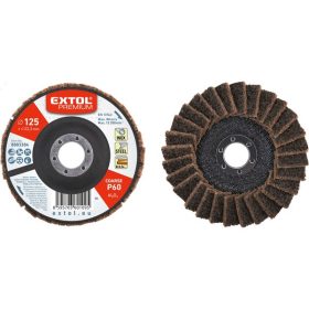   EXTOL lamellás csiszoló INOX, acél és ALU munkadarabok csiszolására, 125×22mm; P60 (darabáras, de csak ötösével rendelhető)