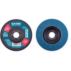   EXTOL INDUSTRIAL lamellás csiszoló INOX, acél és ALU munkadarabok csiszolására, 125×22mm; P120