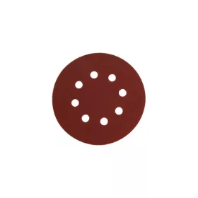   EXTOL PREMIUM csiszolókorong vászon, lyukas klt. 10db, 125mm, 8 db lyukkal, P60-as, tépőzáras, 407202, 8894201 és 8894202-höz