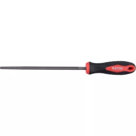   EXTOL PREMIUM fémreszelő 200mm kerek, T12 acél,  vágat 2, finom, TPR gumis műanyag nyél