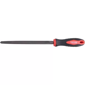   EXTOL PREMIUM fémreszelő 200mm háromszög, T12 acél,  vágat 2, finom, TPR gumis műanyag nyél