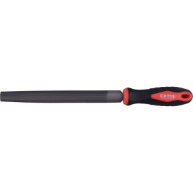   EXTOL PREMIUM ráspoly 250mm félkerek, C45 acél, vágat 2, finom, TPR gumis műanyag nyél
