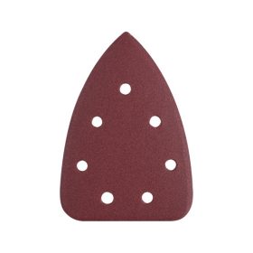   EXTOL PREMIUM delta csiszolópapír, lyukas klt. 10db, 100×140 mm; 7 db lyukkal, P80, 8891844 csiszológéphez