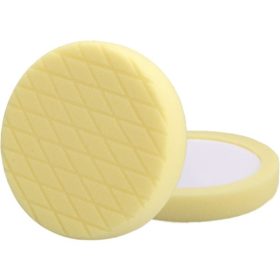   EXTOL PREMIUM polírkorong, vágott, erős polírozás, T80, 180×30mm; sárga, tépőzáras