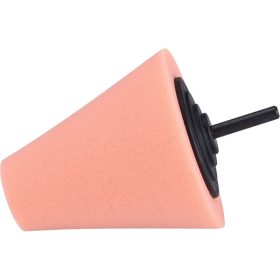   EXTOL PREMIUM polírozó kúp, egylépéses polírozás, T40, 80 mm, tengelycsonk: 6 mm; narancs