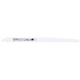   EXTOL PREMIUM szablyafűrészlap klt., 3db, Bosch befogás, 300mm, 6T, Bimetal, fa, műanyag, fém anyagokhoz, gyors- és durva vágás