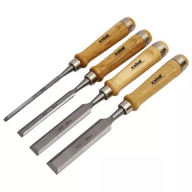   EXTOL PREMIUM favéső készlet, CV. ; 4db, 6-12-20-25mm HRC56-62, kőrisfa nyél