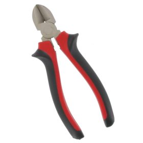   EGYÉB oldalcsípő fogó, 160mm, duál  vörös/fekete, műanyag nyél