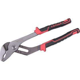   EXTOL PREMIUM vízpumpa fogó, 255mm, TÜV/GS, TPR nyél, akasztós szerszámtartó; megcsúszásgátló, progresszív fogazás