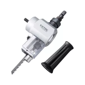   EXTOL PREMIUM fúrógéppel hajtható, 2 funkciós mechanikus lemezvágó/lyukasztó fej, fára- és fémre is