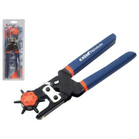   EXTOL PREMIUM bőrlyukasztó, gumírozott nyéllel; forgatható fejű, 6 lyukú 2.0 -2.5-3.0-3.5-4.0- 4.5mm