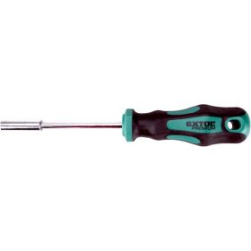   EXTOL PREMIUM csavarhúzó markolat, mágneses csavarbehajtóval; CV., 1/4"×100mm