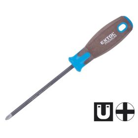   EXTOL PREMIUM csavarhúzó, PH, CV., mágneses, SUPERGRIP markolat; PH2×125mm