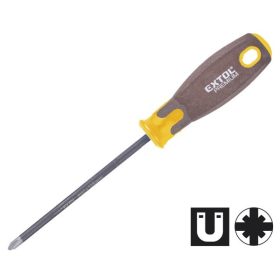   EXTOL PREMIUM csavarhúzó, PZ, CV., mágneses, SUPERGRIP markolat; PZ3×150mm