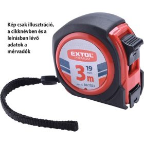   EXTOL PREMIUM mérőszalag, gumírozott, 1 stoppos, 10m×25mm