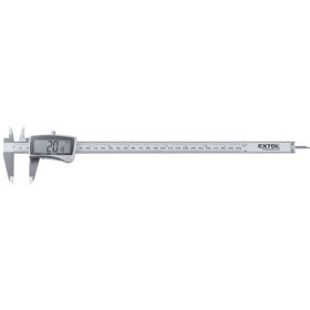   EXTOL PREMIUM digitális tolómérő; 0,01×300 mm, mélységmérővel, rozsdamentes acél, pontosság ±0,02/0,03 mm