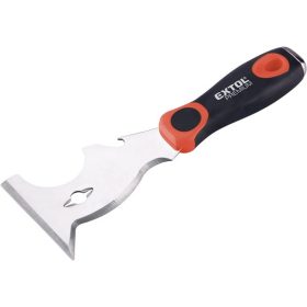   EXTOL spakli, Multifunkciós, üthető; 7,5 cm, inox, két komponenses műanyag nyél (tisztító)
