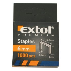   EXTOL PREMIUM tűzőgépkapocs profi (10,6×0,52×1,2mm) ; 10mm, 1000db