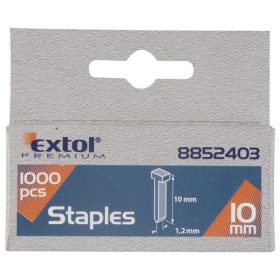   EXTOL PREMIUM szeg fejjel profi tűzőgéphez 1000db ; 12mm (2,0×1,2×0,52mm)