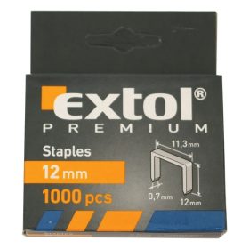   EXTOL PREMIUM tűzőgépkapocs (11,3×0,52×0,7); 14mm, 1000db