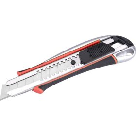   EXTOL PREMIUM tapétavágó kés, 18mm, autolock,  ALU házas, gumirozott; pótpenge: 9123A, 8855091