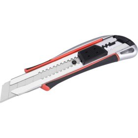   EXTOL PREMIUM tapétavágó kés, autolock, fémházas, 25mm, fémházas, gumírozott, pótpenge: 9126, 8855093
