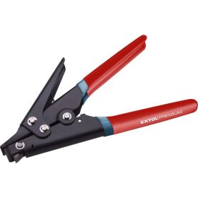   EXTOL PREMIUM kábelkötegelő fogó; duál piros/szürke nyél, akasztós szerszámtartó