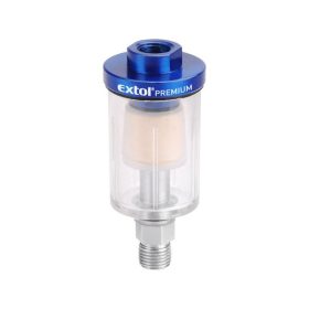   EXTOL PREMIUM mini levegőszűrő (nedvesség leválasztó), max. 8 Bar, 1/4", 48ml