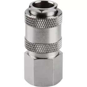   EXTOL PREMIUM gyorscsatlakozó-hüvely, belső menettel, 3/8", nikkelezett réz, bliszteren