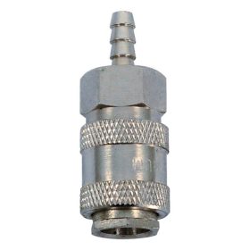   EXTOL PREMIUM gyorscsatlakozó-hüvely, tömlővéggel, 1/4", 6mm, nikkelezett réz, bliszteren