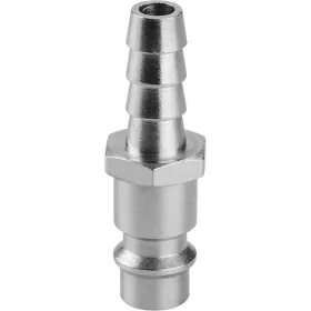   EXTOL PREMIUM gyorscsatlakozó-dugó, tömlővéggel, 1/4", 6mm, nikkelezett réz, bliszteren