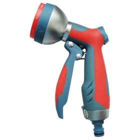   EXTOL PREMIUM pisztoly szórófej, locsoló, ergonomikus ; fém + műanyag, 7 féle sugár, kuplung csatlakozóval, ABS