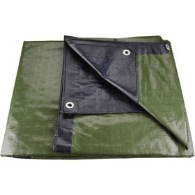   EXTOL PREMIUM takaróponyva, vízálló, de nem UV álló; 200g/nm, 4×5m névleges méret, valós méret: 3,9×4,9m, PE, lefűző lyukakkal