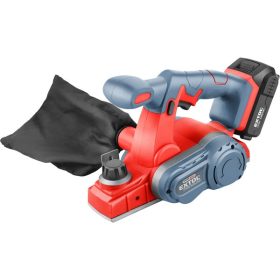   EXTOL PREMIUM akkus gyalugép, Share20V, 20V, Li-ion, 1db akku, 1db töltő, 2000 mAh, 10.000 ford/perc, kés: 60 mm, mélység: 0-1,25 mm