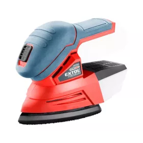   EXTOL PREMIUM akkus delta csiszoló, Share20V, 20V, Li-ion, AKKU és TÖLTŐ NÉLKÜL, 123×95 mm, ford.: 11.000 f/perc