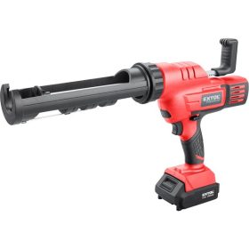   EXTOL akkus kinyomópisztoly gép, Share20V, 20V, Li-ion, 1db akku, 1db töltő, 2000 mAh, 300 ml