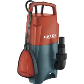  EXTOL PREMIUM szennyvíz búvárszivattyú, úszókapcsolóval, 400W, szállító teljesítmény: 8m3/h, max. száll.5m