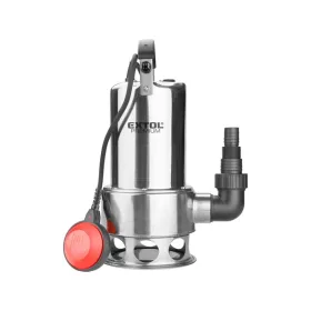   EXTOL PREMIUM szennyvíz búvárszivattyú, úszókapcsolóval, 1100W,  INOX ház, szállító teljesítmény: 15 m3/h, max. száll. 9,5m