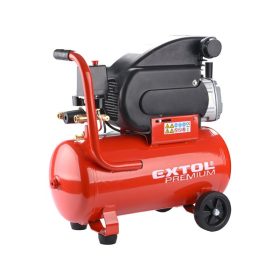  EXTOL PREMIUM olajos légkompresszor, 1500W, 24l tartály, 8 bar; beszívott:200 l/min