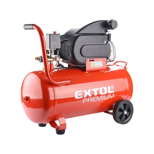 EXTOL PREMIUM olajos légkompresszor, 1800W, 50l tartály, 8 bar; 235 l/min