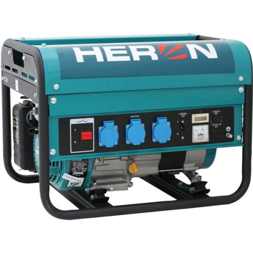 HERON benzinmotoros áramfejlesztő, max 2300 VA, egyfázisú (EGM-25 AVR);