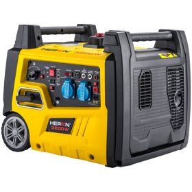   HERON benzinmotoros áramfejlesztő, táv- és önidítóval 3,0 kVA, 230V, 1 fázisú, inverteres