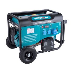   HERON benzinmotoros áramfejlesztő, max 6800 VA, 230V, önindítós