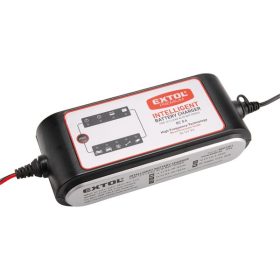   EXTOL PREMIUM akkutöltő, autós, mikroprocesszoros, intelligens, 8 Amp, 4-160Ah, DC 12V