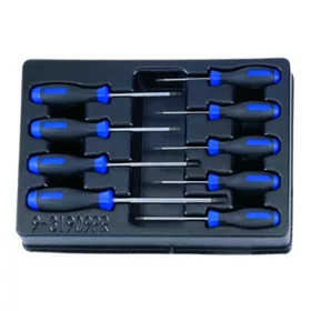   9 részes csavarhúzó készlet, torx furatos, tálcás 9-31909PR